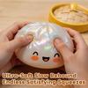 Urocze Bao Bun Pierożki Squishy Slime Zabawki do Redukcji Stresu Nieprzywierający Przezroczysty Brokatowy Slime Piłeczka Antystresowa Zabawka Fidget Dla Dzieci Upominek na Imprezę