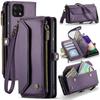 Crossbody for Samsung Galaxy A22 5G Case Wallet RFID Blocking with 10-Card Holder Zipper Bills Slot, Soft PU Leather Magnetic Shoulder Wrist Strap