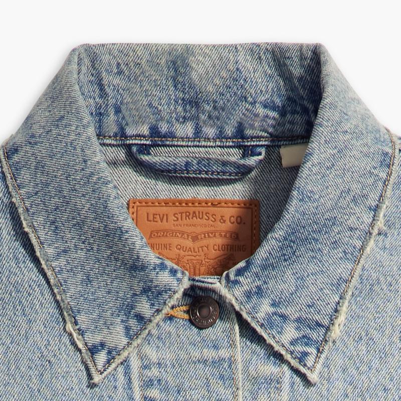Levis 90s Color Block Long Sleeve Denim Jacket Women Jackets Blue A7433-0000