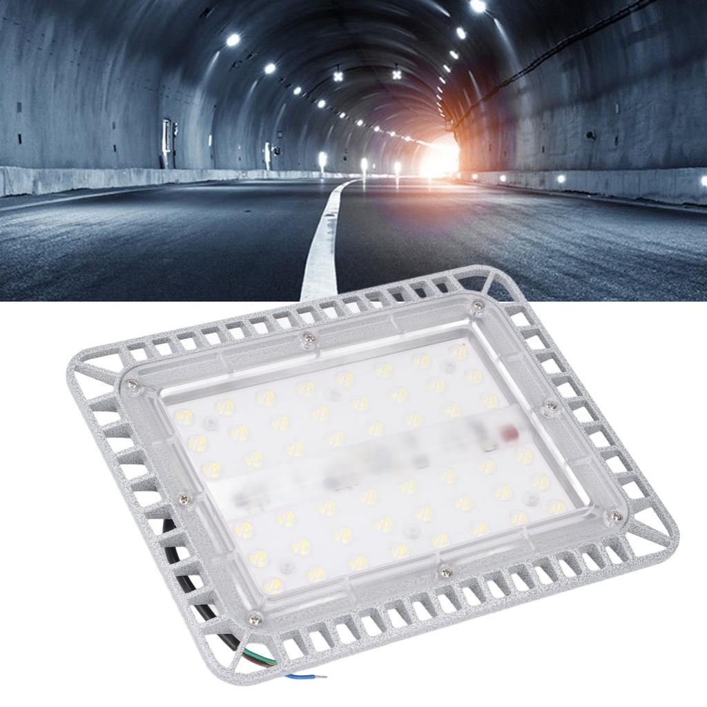 100W 12000LM LED Work Light Water Explosion Proof Lamp Glass Cover Lighting Lamp for Factory Mine Wa