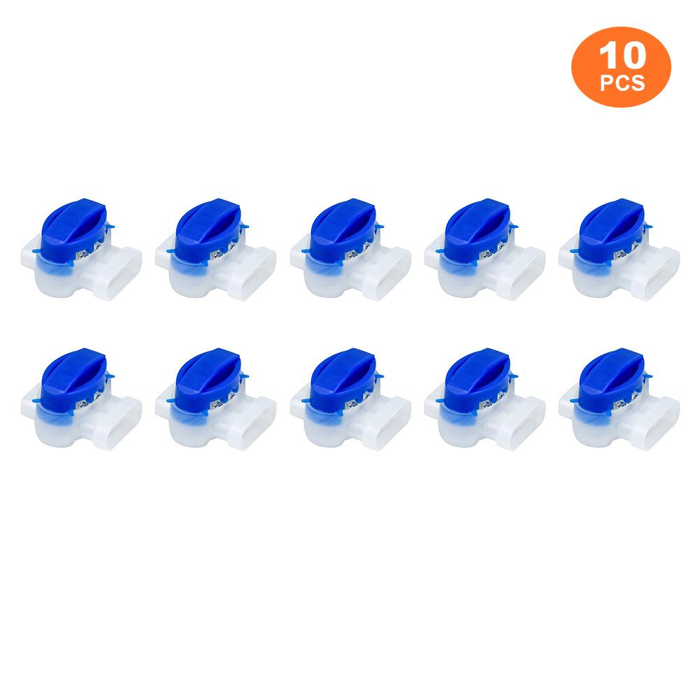 Cable Connector Set Waterproof 3 Holes Cable Connector Without Stripping for Gardena/Husqvarna/Worx/Robomow Lawnmower