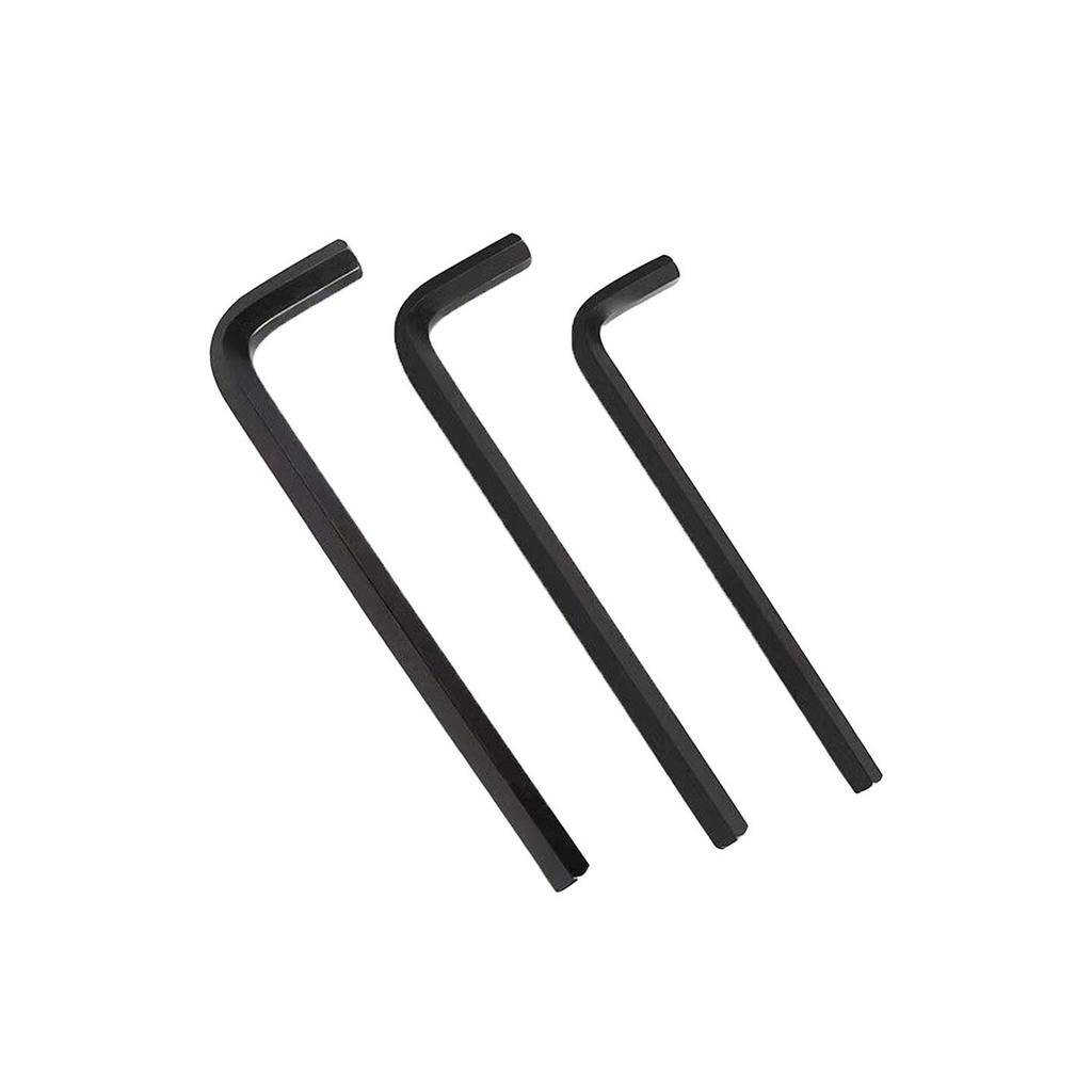 Medium Carbon L-type Hex Key Wrench, Hardened Steel, Black Oxide, 2mm-8mm