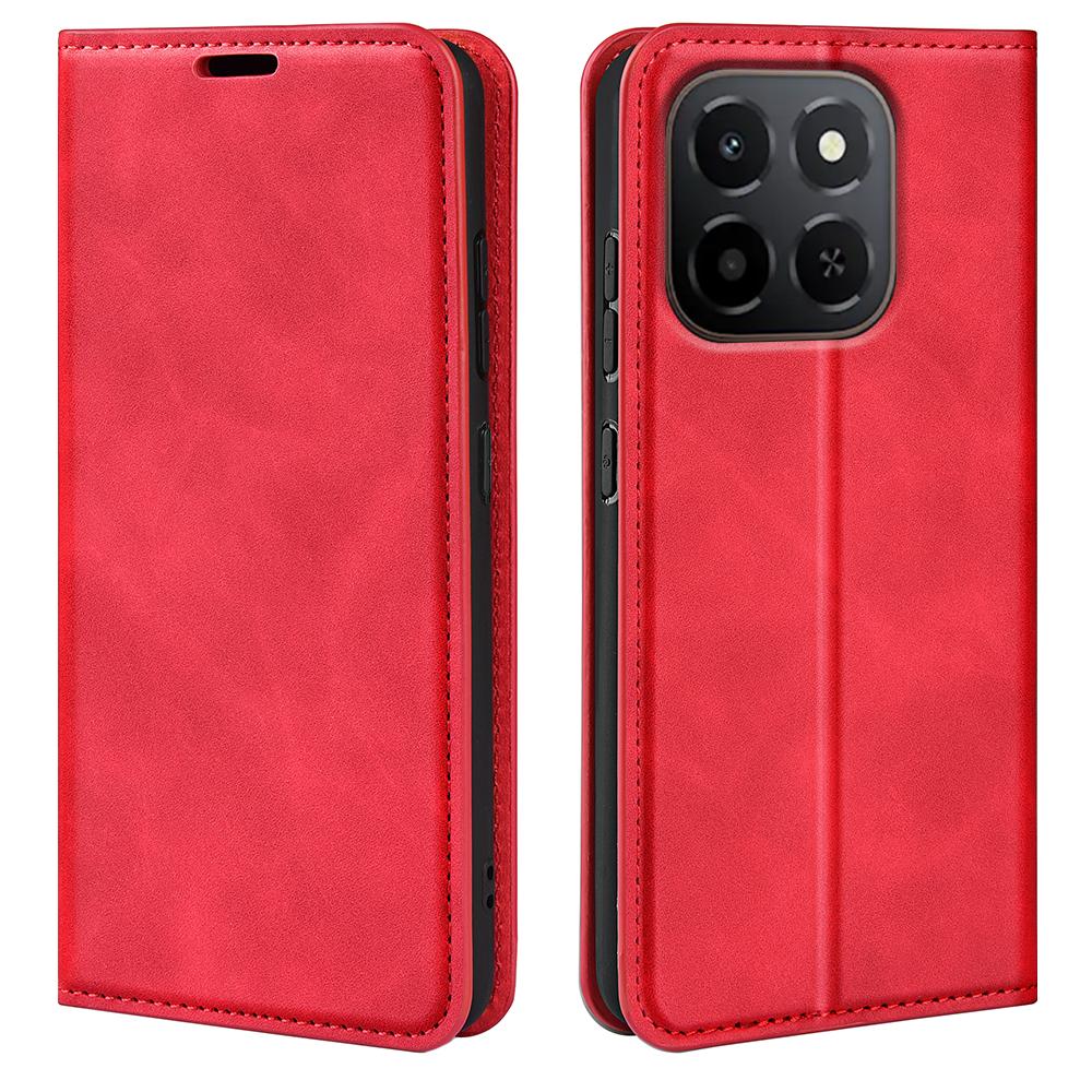 For Honor X6c 4G Case Skin Touch Leather Wallet Phone Cover