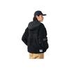 adidas Originals Trefoil Logo Patch Hooded Lambskin Jacket Unisex Jackets Black HS2004