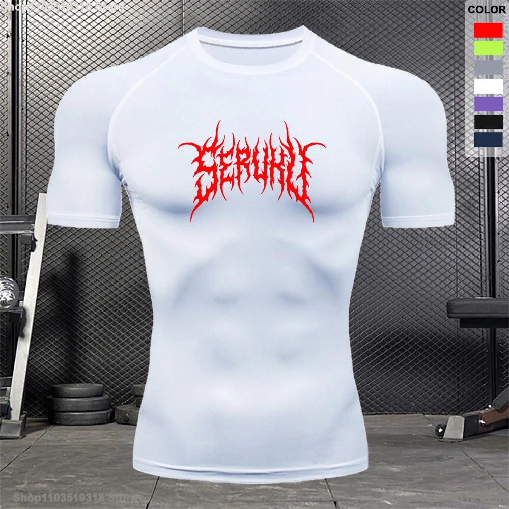 

Сорочка для фітнесу Чоловіча дихаюча літня спортивна модна футболка з круглим вирізом і короткими рукавами для тренувань для бодібілдингу S-3XL XXXL