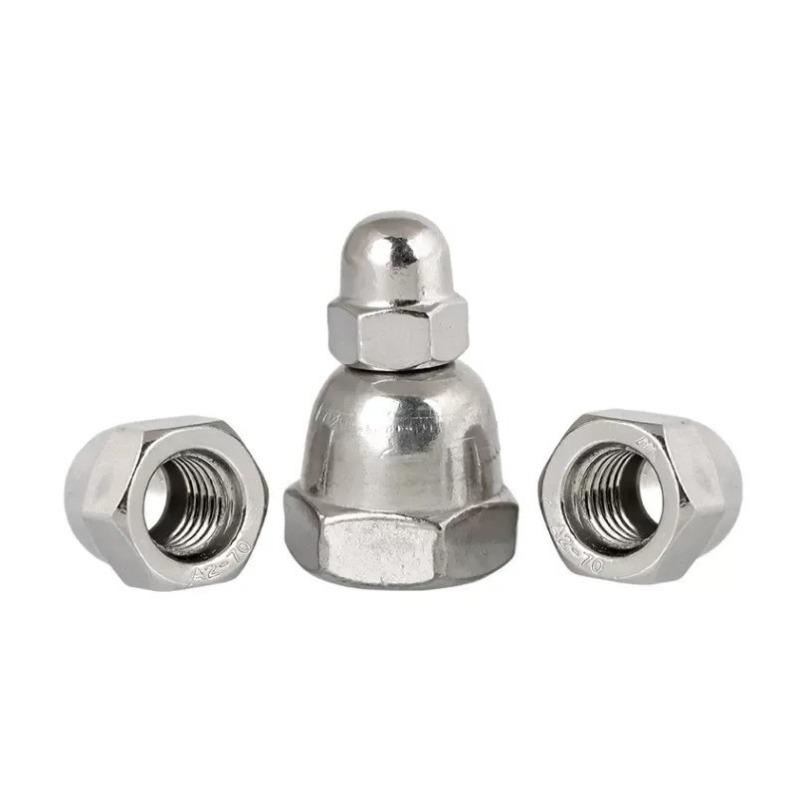 304 stainless steel hexagonal cover nut set cover nut 190Pcs boxed nut M3M4M5M6M8M12