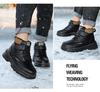 Waterdichte Jongens Martin Boots - Nieuwe Warme, Antislip, Velours Gevoerde Katoenen Schoenen voor Middelgrote en Grote Kinderen.