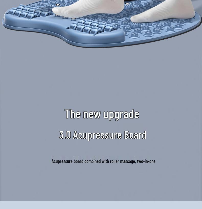 Multifunctional Acupressure Foot Massage Mat: Jogging Sole Soreness Relief, Painful Tendon Therapy, No Assembly Needed
