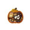 Halloween Wooden Sign Light with Pumpkin Pendant - Battery Operated Button Cell Warm Light for Party Decor, Desk Shelf Table Decoration