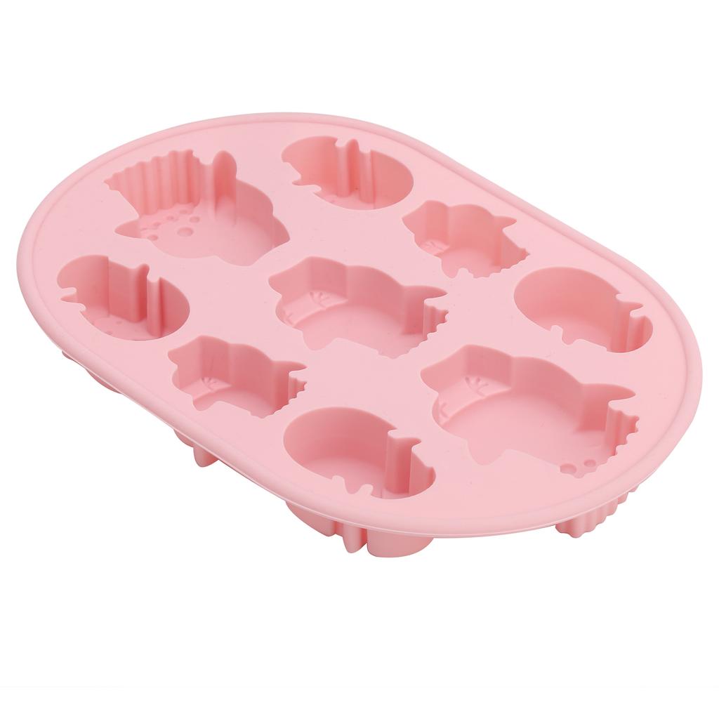 9 Grids Silicone Cake Mold Chocolate Mould Easter Broken Chicken Baking Tool