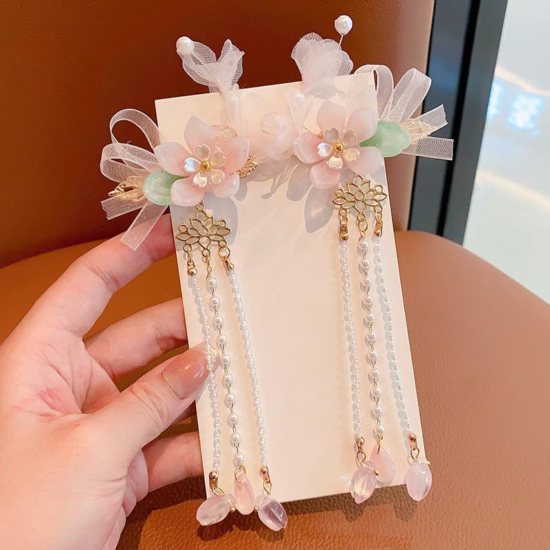 Ancient Style Tassel Hanfu Hair Accessories for Women & Girls - Chinese Princess Hair Clips