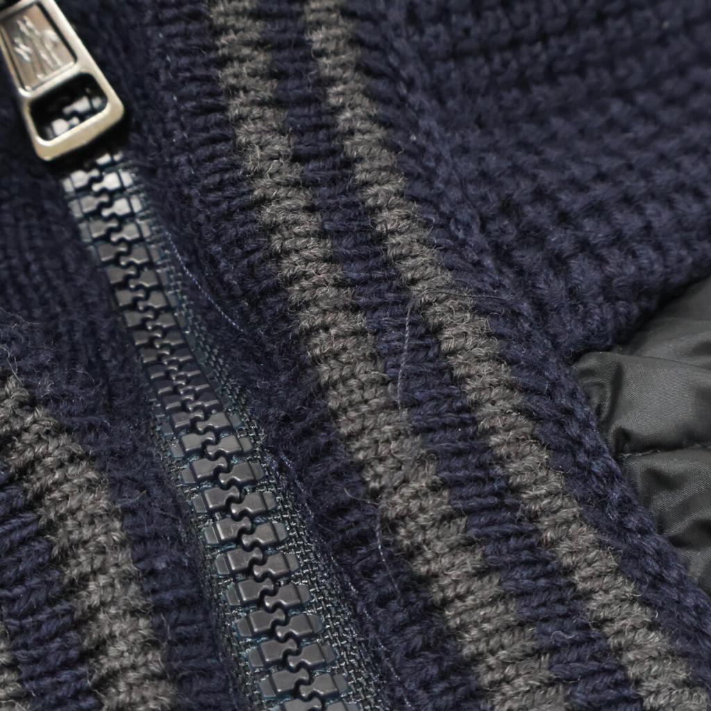 MONCLER MGLIONE TRICOT CARDIGAN Jacket S Black x navyUsed