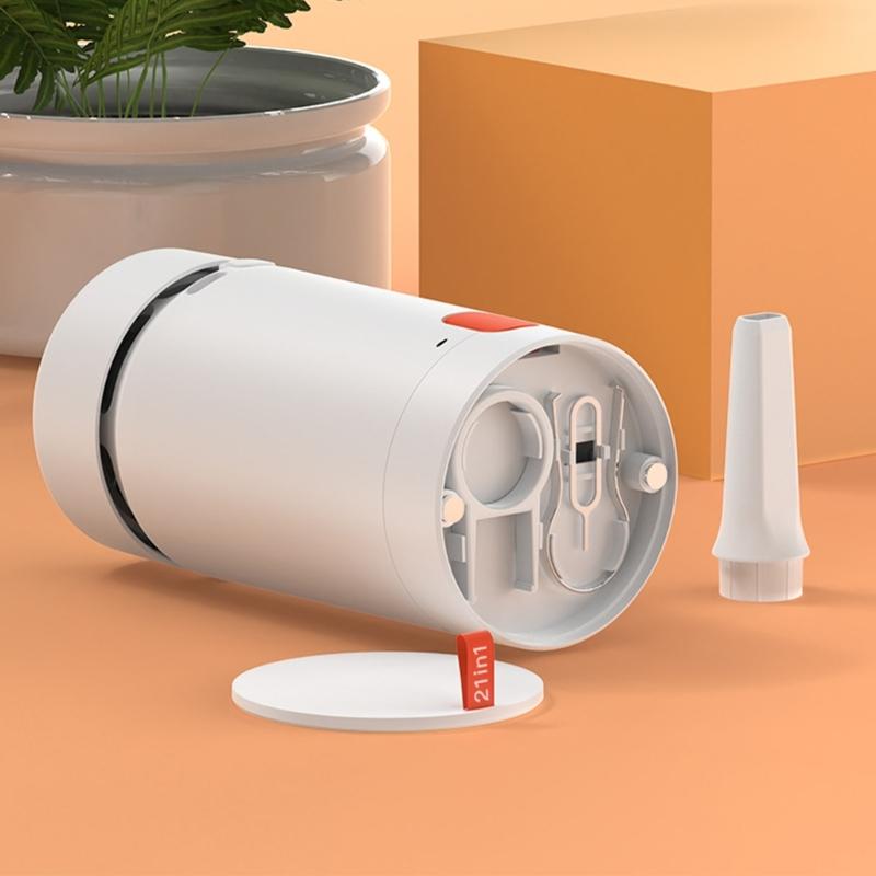 21 In 1 Multifunctional Cleaner Set Computer Phone Earphone Camera Cleaning Kit Mini USB Charging Desktop Cleaner Keycap