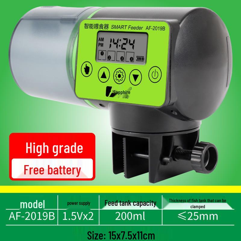 Smart Aquarium Fish Feeder with Timer - Large Capacity for Goldfish