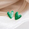 Dripping Love Earrings Design Cold Wind Exaggerated Fashion Stud Earrings Irregular Heart Ear Jewelry Women