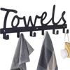 Aesthetic Bathroom Towel Rack for Wall Mount – Space Saving and Easy To Install Towel Holder Hooks - The Perfect Addition To Your Bathroom Decor