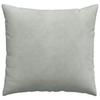 Sofa Cushions 2 Pieces Light Grey 45 X 45 Cm Cord Fabric