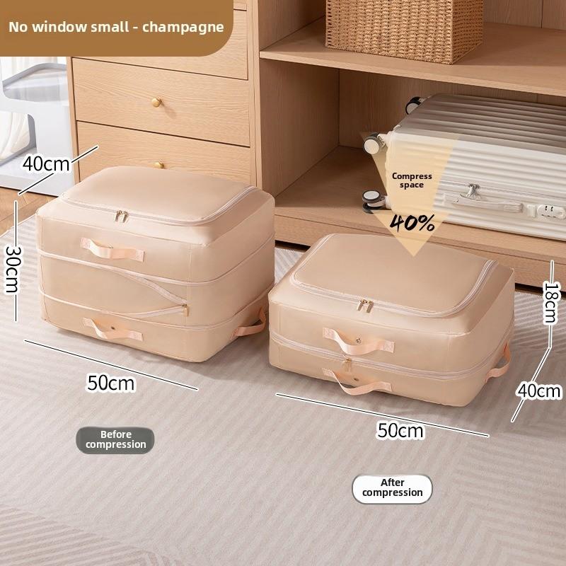 Large Compression Storage Bag With Pvc Window For Home Organization