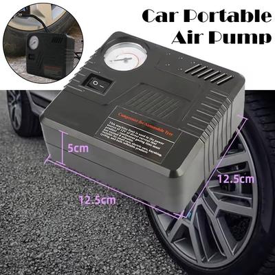 DC 12V Car Emergency Auto Air Pump Tire Inflator Tool Pressure Gauge Electric Tire Inflator For Car Motorcycle Tyre Air Pump