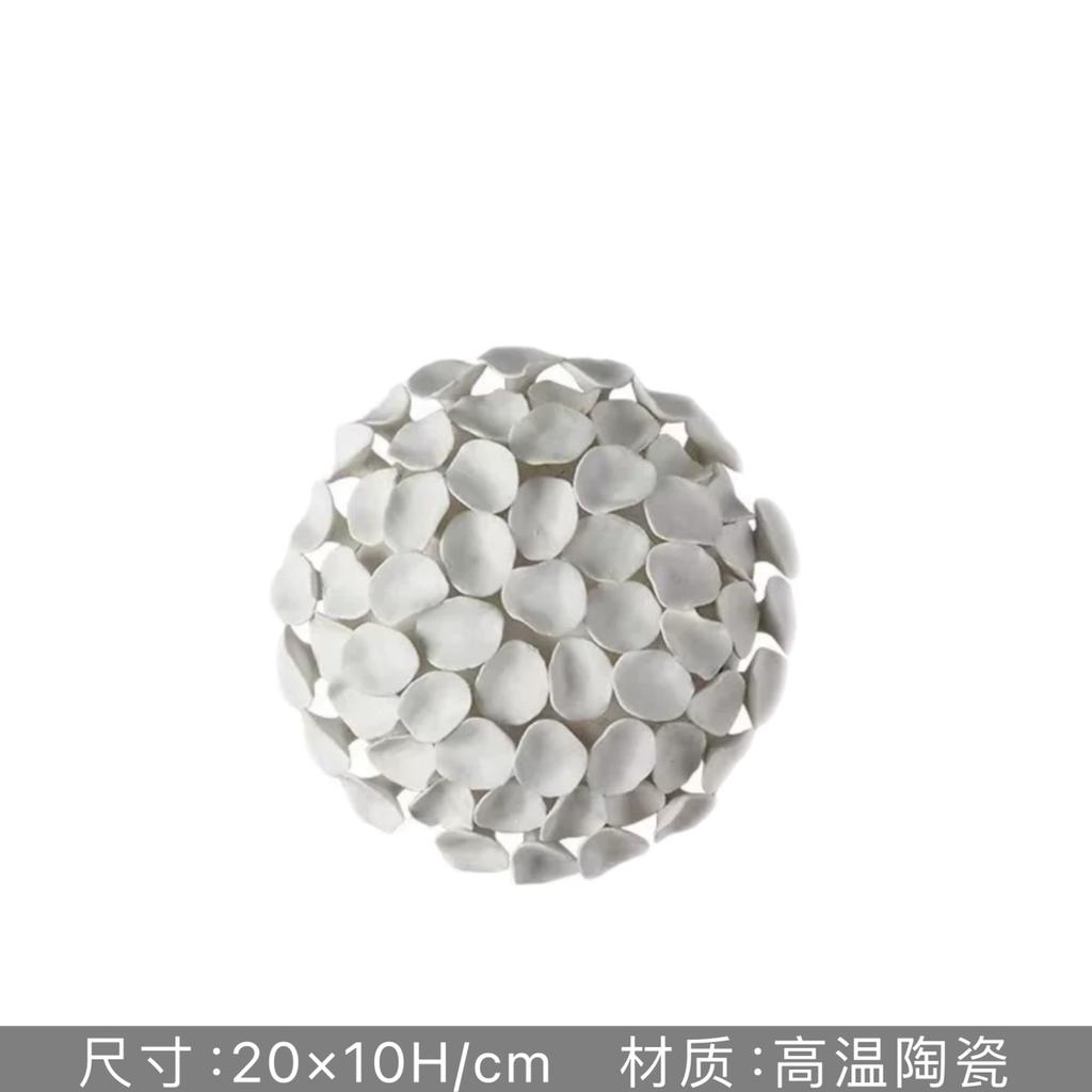 Ceramic Square White Flower Painting Creative Living Room Decoration Ceramic Petal Painting Interior Decoration Background Wall