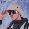 Winter Ear Protection Bag Hat Men's Cold Protection and Warmth Knitted Duck Tongue Baseball Cap Outdoor Riding Plush Wool Cap