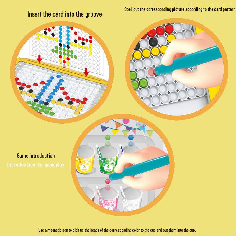 Children's Magnetic Tracing Board with Stone Pen: Educational Toy