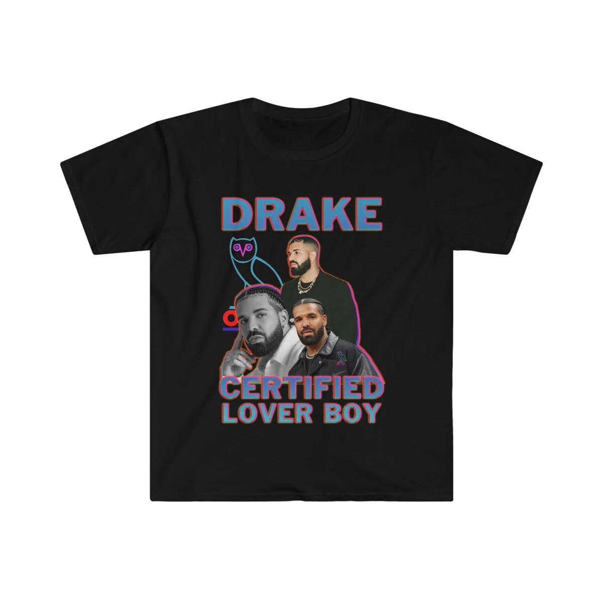 Adult Unisex Drake Lover Boy Softstyle T-Shirt S