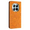 For Xiaomi Redmi Note 15 Pro 4G (Global) Case Imprinted Flower Wallet Stand Leather Phone Cover