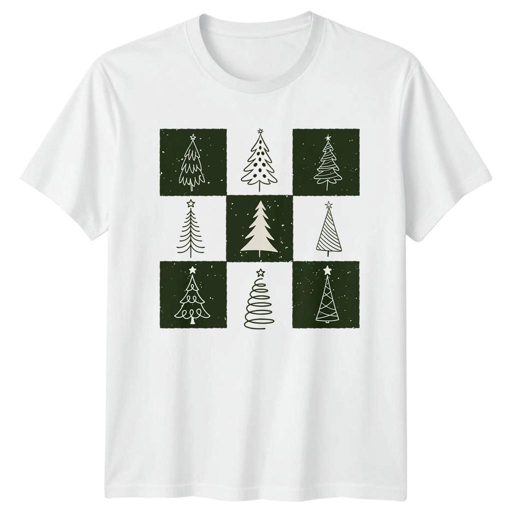 Christmas Trees Winter Holiday Unisexs TShirt Unisexs Tee Graphic Unisex Top