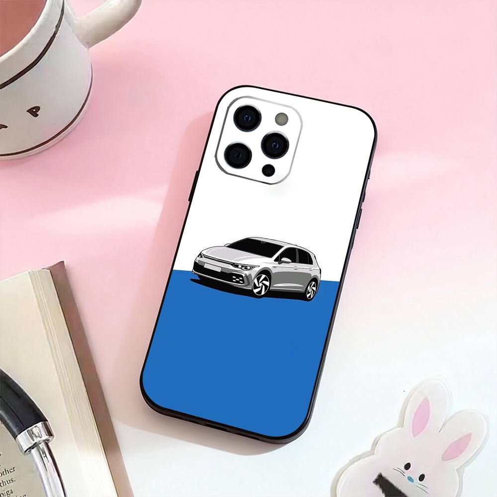 Cool G-Golf Car Phone Case Silicone Soft For IPhone 17,16,15,14,13,12,11,XS,Plus Pro Max