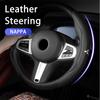 Car Steering Wheel Cover Leather Upholstered Grip Accessories For Mitsubishi Lancer ASX Pajero Mirage Attrage Xpander Outlander