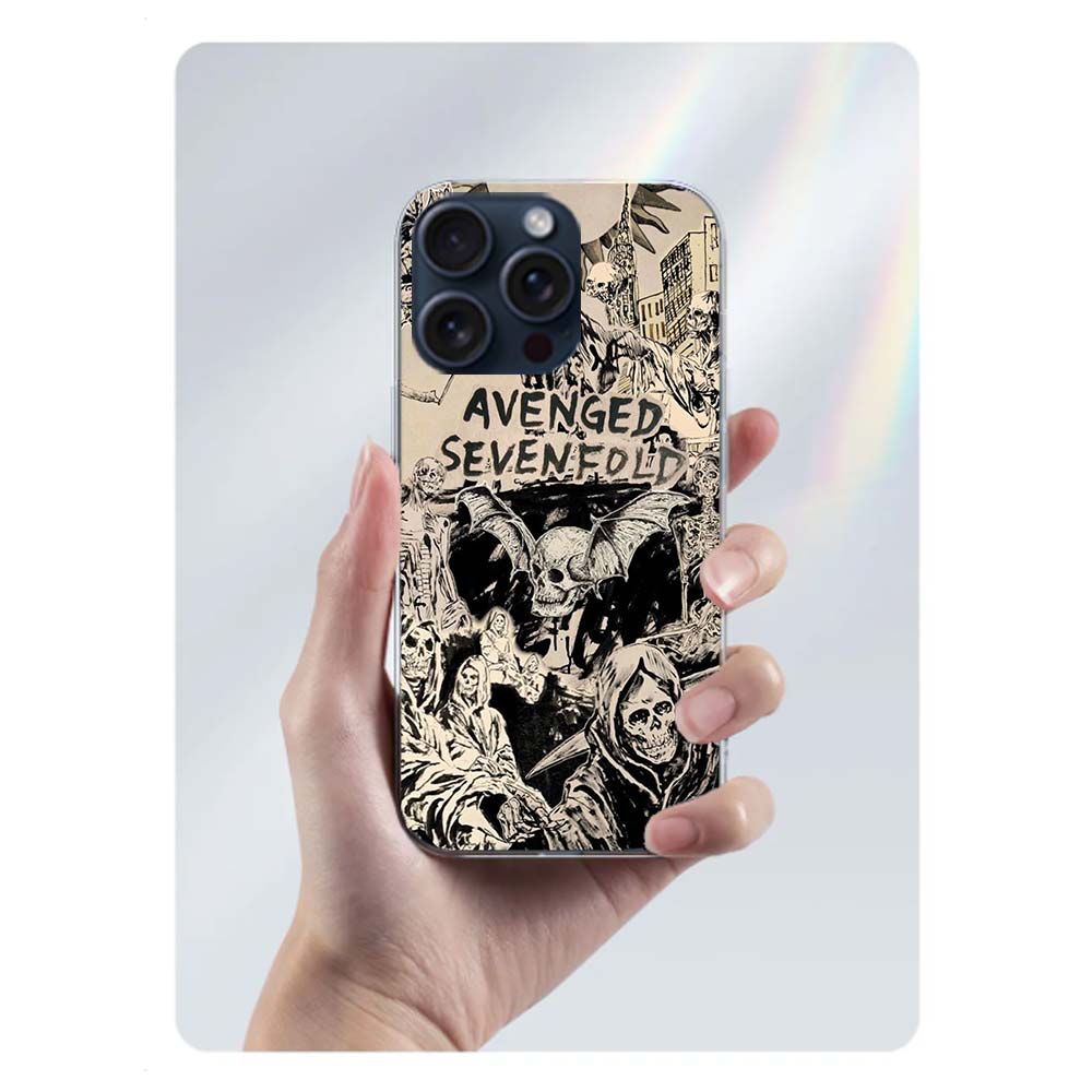 A-Avenged Sevenfold Klare Handyhülle Für Iphone 17 Air 16 Pro Max 15 Pro 14 Plus 17E 16E 11 13 12 Mini Hüllen Cases Fundas Cell T