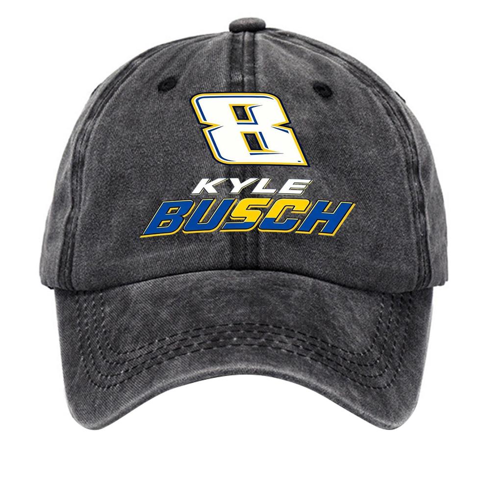 Washed Cotton Baseball Cap Soft Top Vintage Denim Style Adjustable Back Closure Casual Hat for Everyday Wear