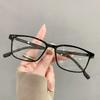 Versatile Minimalist Black Business Presbyopia Glasses Unisex Classic Clear Lens Blue Light Blocking Far Sight Eyeglasses