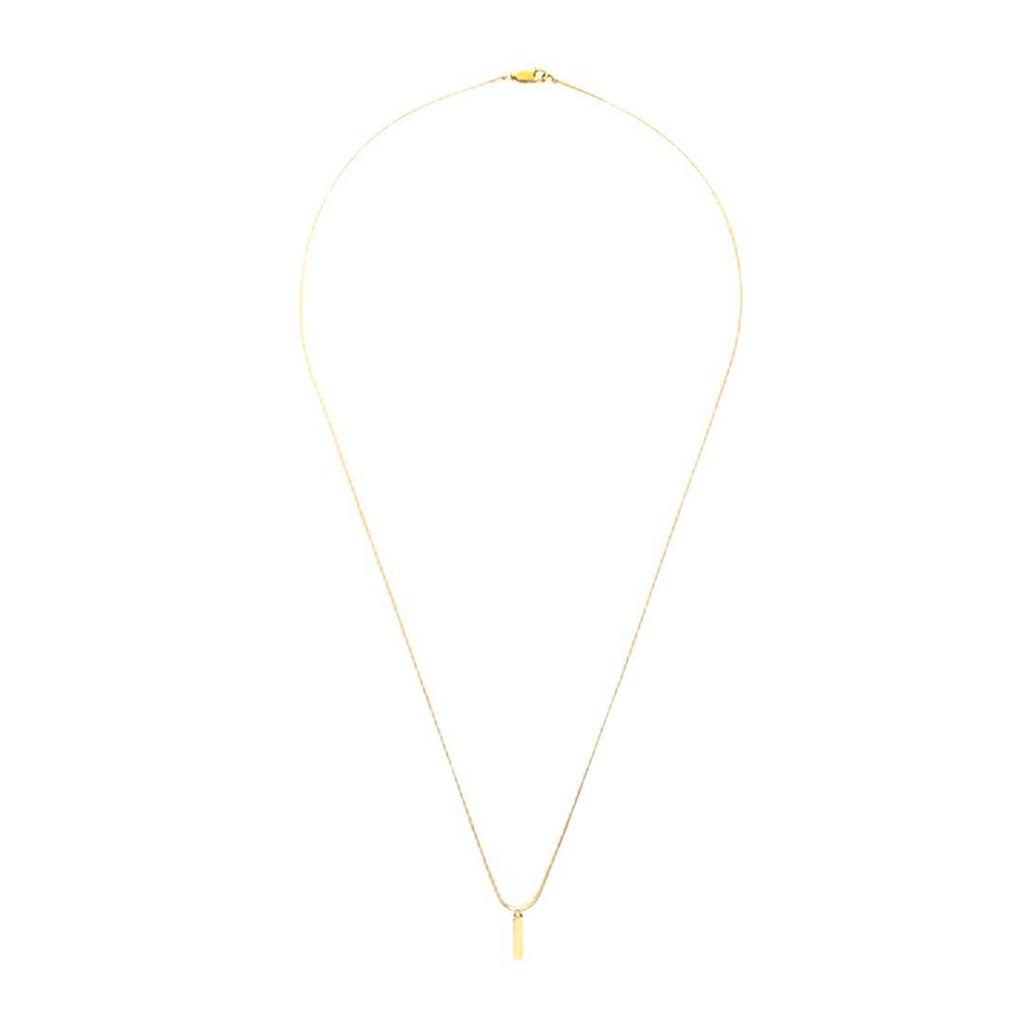 Luxury Snake Bone Chain Necklace: Square Pendant Clavicle Chain In Stainless Steel