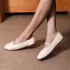 Flat Shoes Women's Leather Shoes Women's Narrow Strap Flat Shoes Round Toe 2024 New Fashion Spring Mary Jane Zapatos Mujer