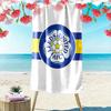 Asciugamano da Spiaggia Stampa Leeds United Football Club, Asciugamano Grande Morbido Asciugatura Rapida per Spiaggia Campeggio Nuoto