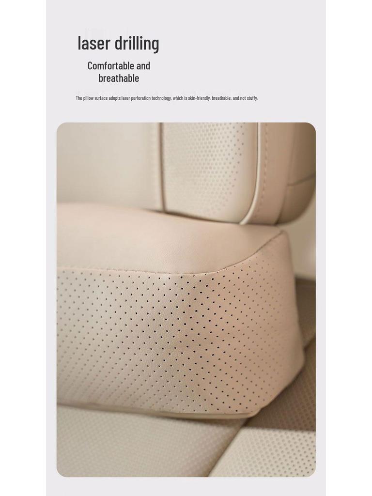 AITO M5/M7/M9 Leather Breathable Neck Support Pillow - Comfortable, Skin-Friendly, Fatigue-Relief Headrest