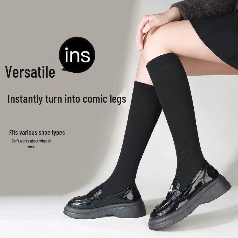 Dámské nadkolenky prodyšné kompresní ponožky - Odolné proti zápachu a odvádějící pot pro jaro a podzim