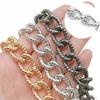 1 Meter Aluminum O-Shaped Twist Double Chain for DIY Necklace Bracelet Jewelry Making Clothing Bag Component Accessory Supplies