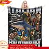Brainrot Italienische Kunst Weiche Flanelldecke Kräftiges Grafikdesign Gemütliche Ganzjahresdecke für Sofa Bett Camping Büro Individuelle Decken