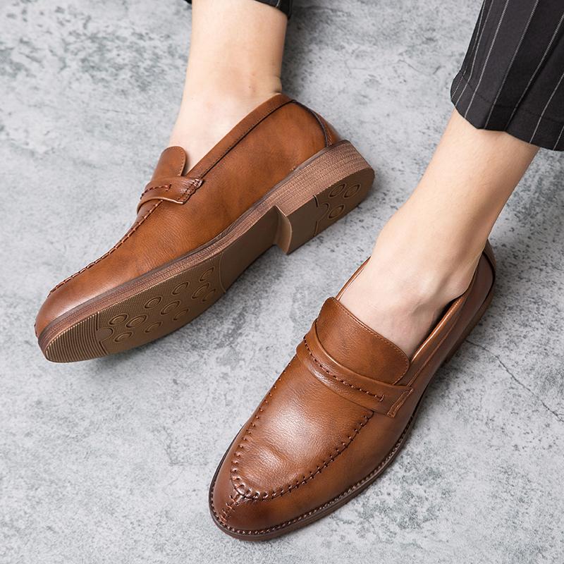High Quality Formal Shoes For Men Loafers Men Business British Wedding Social Leather Shoes Men’S Dress Shoes Leather Shoes Male