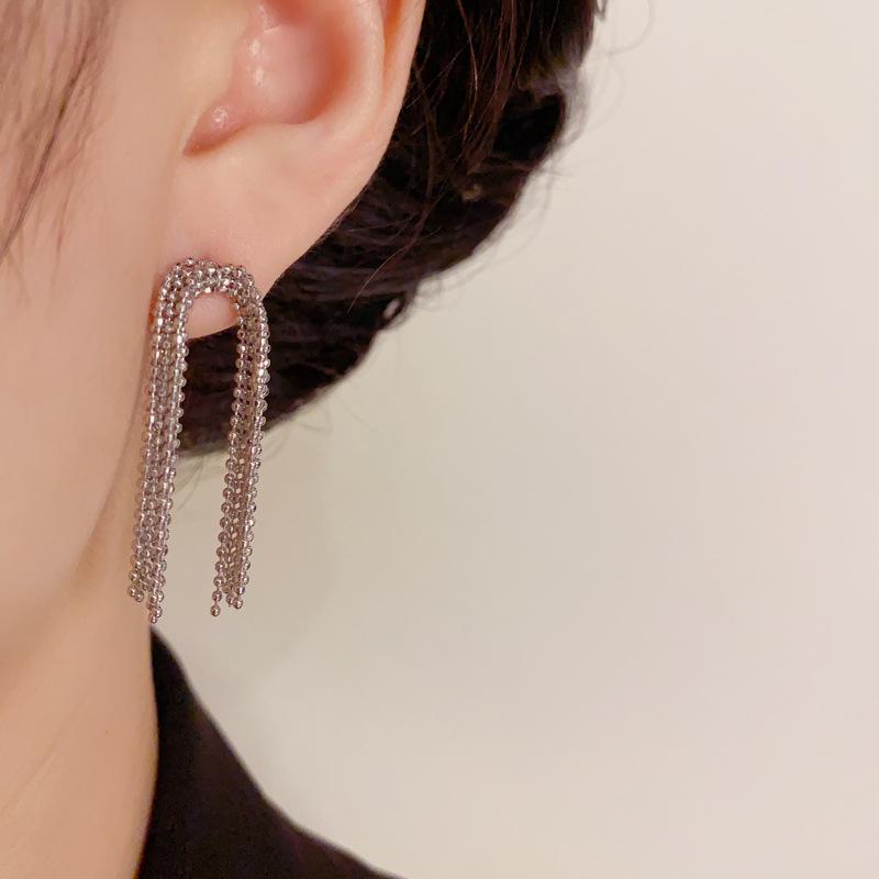 High-End Metal Tassel Earrings: Unique, Versatile, Lightweight Fashion Accessories