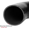 ID 1.5" To 1.75" 90 Degree Reducer Silicone Elbow Coupler, 7" Leg Length (178mm) Universal 4-Ply Reinforced Silicone Radiator Hose Reducer Intake