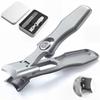 Nail Clipper High Quality Lock Type Extra Large Opening Splash Prevention Sharp Cutting Glass File Waterproof Hands Feet Set Storage Case.