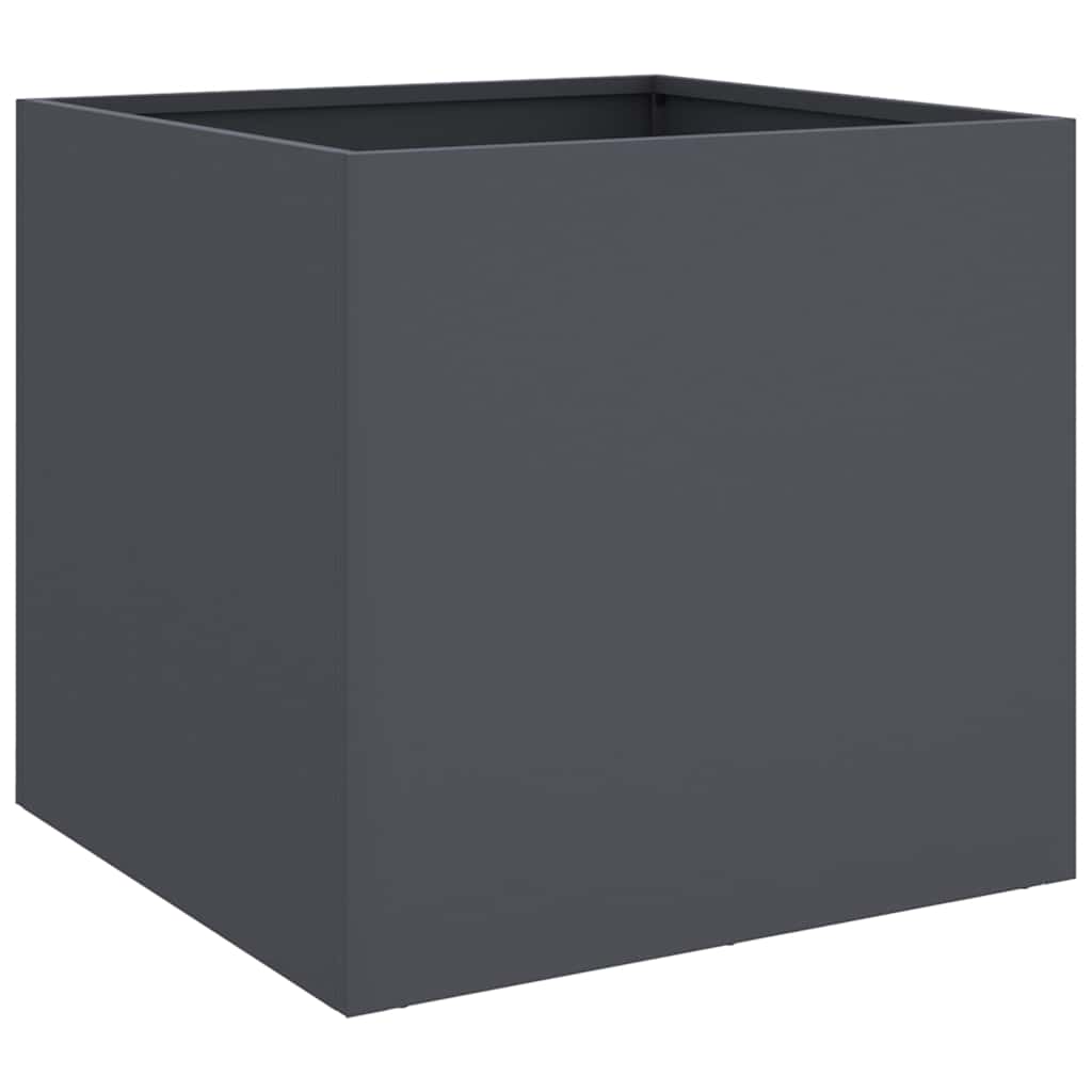 Vidaxl Donica, Antracytowa, 42X40X39 Cm, Stal