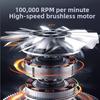 100000RPM Handheld Turbo Fan with 6-Speed Blower and LED Display Optimized for Outdoor Cooling and Dust Cleaning