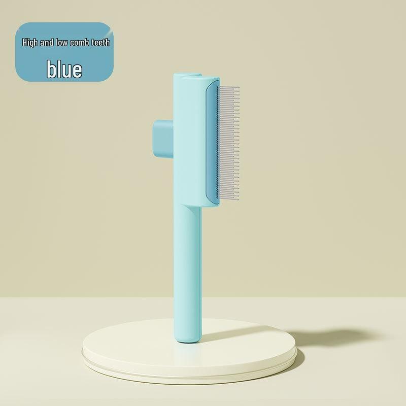 Open Knot Pet Comb: One-Key Loose Hair Removal Brush for Cats & Dogs