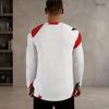 Men S Plus Size Round Neck Long Sleeve Printed T Shirt Red Blue White Casual Pullover