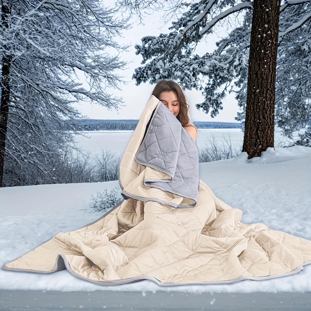Queen Size Cooling Blanket - Breathable Lightweight Cooling Comforter, Ice Silk Thin Quilt For Weather Airy Rooms